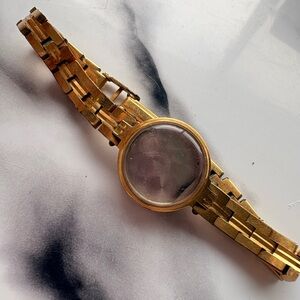 Gold-plated vintage watch band